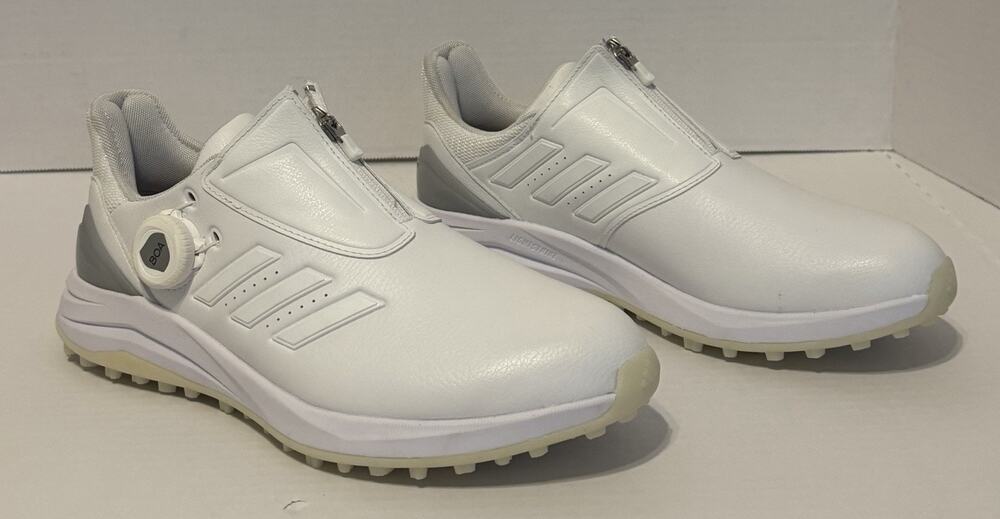 Adidas Solarmotion BOA 2 Golf Shoes Womens 7.5 White Spikeless Zip IF0288